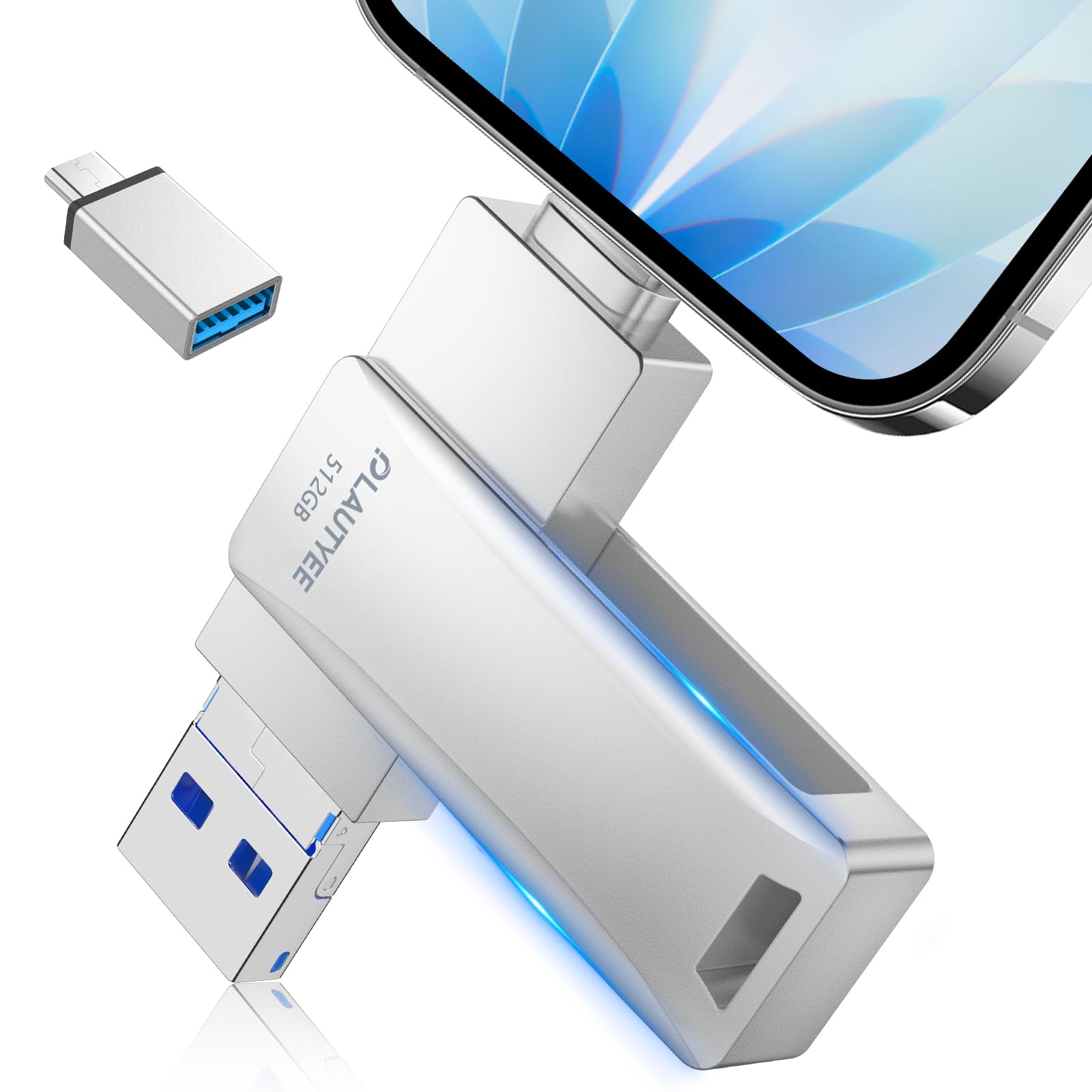 Amazon.co.jp: 【業界革新！アプリ不要】usbメモリ 4in1 512gb 高速